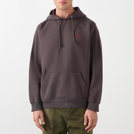 One Point Logo Drawstring Hoodie