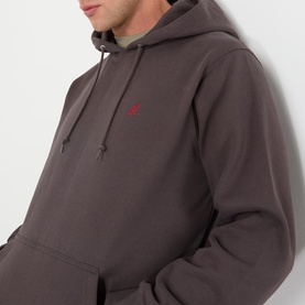 One Point Logo Drawstring Hoodie