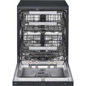 14 Place Setting TrueSteam&trade; Full Size Freestanding Dishwasher Matte Black