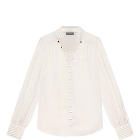 Pin-Tuck Pleat Blouse