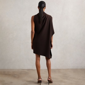 Ellery Draped One-Shoulder Mini Dress
