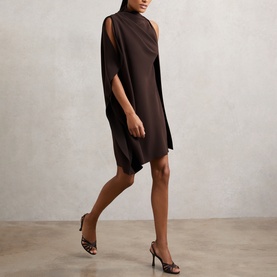 Ellery Draped One-Shoulder Mini Dress