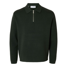 Teller Half-Zip Knitted Polo Shirt