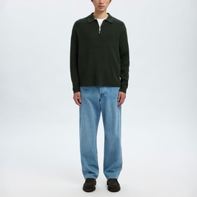 Teller Half-Zip Knitted Polo Shirt