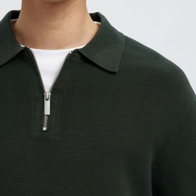 Teller Half-Zip Knitted Polo Shirt