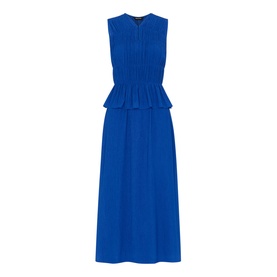 Shirred Ruffle Dress