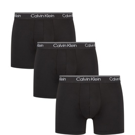 Three-Pack Low-Rise Micro Stretch Boxer Briefs