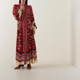 Anika Pineapple Ikat Dress