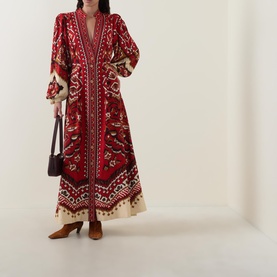 Anika Pineapple Ikat Dress