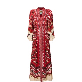 Anika Pineapple Ikat Dress
