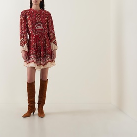 Anika Pineapple Tapestry Mini Dress