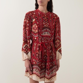 Anika Pineapple Tapestry Mini Dress