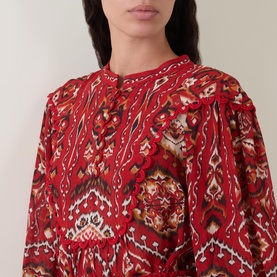 Anika Pineapple Tapestry Mini Dress