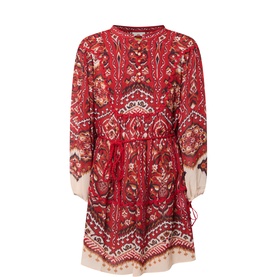 Anika Pineapple Tapestry Mini Dress