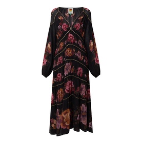 Chenille Floral Painted Dress