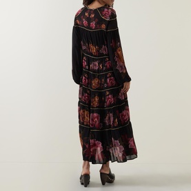 Chenille Floral Painted Dress