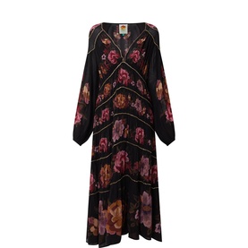 Chenille Floral Painted Dress