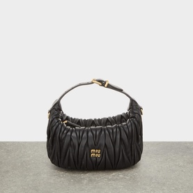 Matelass&eacute; Nappa Leather Pouch Bag