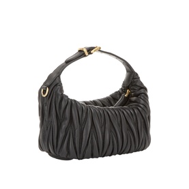 Matelass&eacute; Nappa Leather Pouch Bag