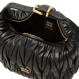 Matelass&eacute; Nappa Leather Pouch Bag