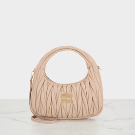 Wander Matelass&eacute; Nappa Leather Hobo Bag