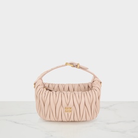 Matelass&eacute; Nappa Leather Pouch Bag