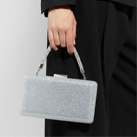 Beaut Embellished Top Handle Clutch