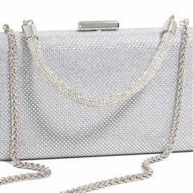 Beaut Embellished Top Handle Clutch