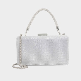 Beaut Embellished Top Handle Clutch