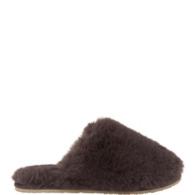 Faux Fur Mule Slippers