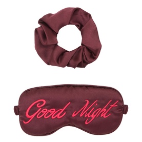 Good Night Satin Eye Mask & Scrunchie Gift Set