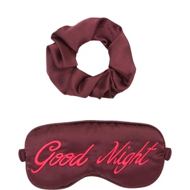 Good Night Satin Eye Mask & Scrunchie Gift Set