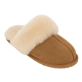 Suede Sheepskin Mule Slippers