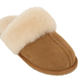 Suede Sheepskin Mule Slippers