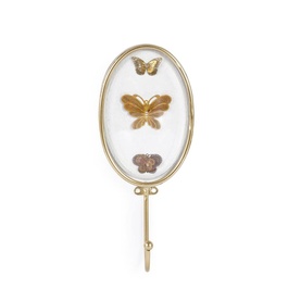 Floral Butterfly Two-Piece Wall Hook Set