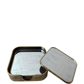 Mirror Coaster, Set of Four