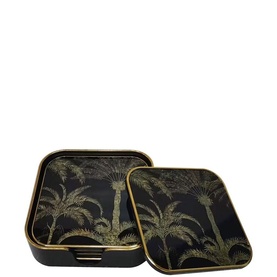 Palm Tree Coasters, Set of Five