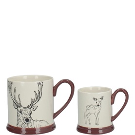 Into The Wild Little Explorer Deer Two-Piece Mug Set