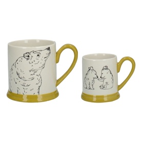 Into The Wild Little Explorer Bear Two-Piece Mug Set