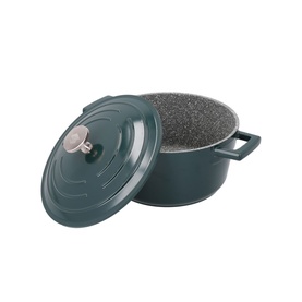 Cast Aluminium Round Casserole Dish with Lid 2.5L