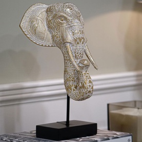 Elephant Head Large Ornament