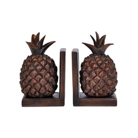 Pineapple Bookends, Set of Two