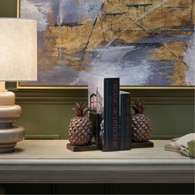 Pineapple Bookends, Set of Two
