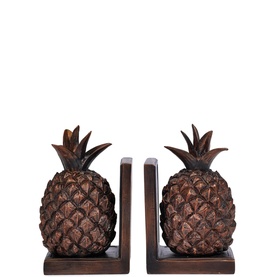 Pineapple Bookends, Set of Two