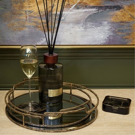 Drina Mirrored Tray, Set of Two