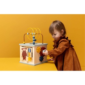 Wooden 5-In-1 Activity Cube