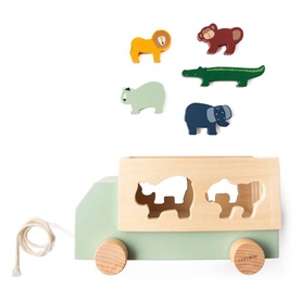 Wooden Animal Truck