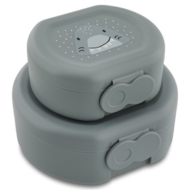 Mr. Shark Clip Snack Box Two-Piece Set