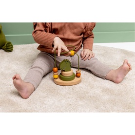 Mr. Dino Wooden Bead Maze