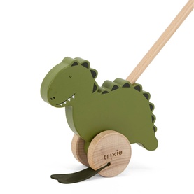 Mr. Dino Wooden Push Along Toy